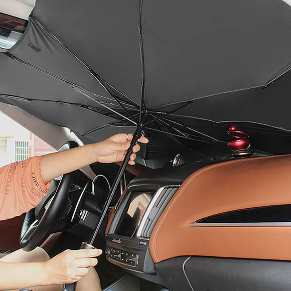 Taffio Car Umbrella Sonnenschirm und Regenschutz fürs Auto manuelle B